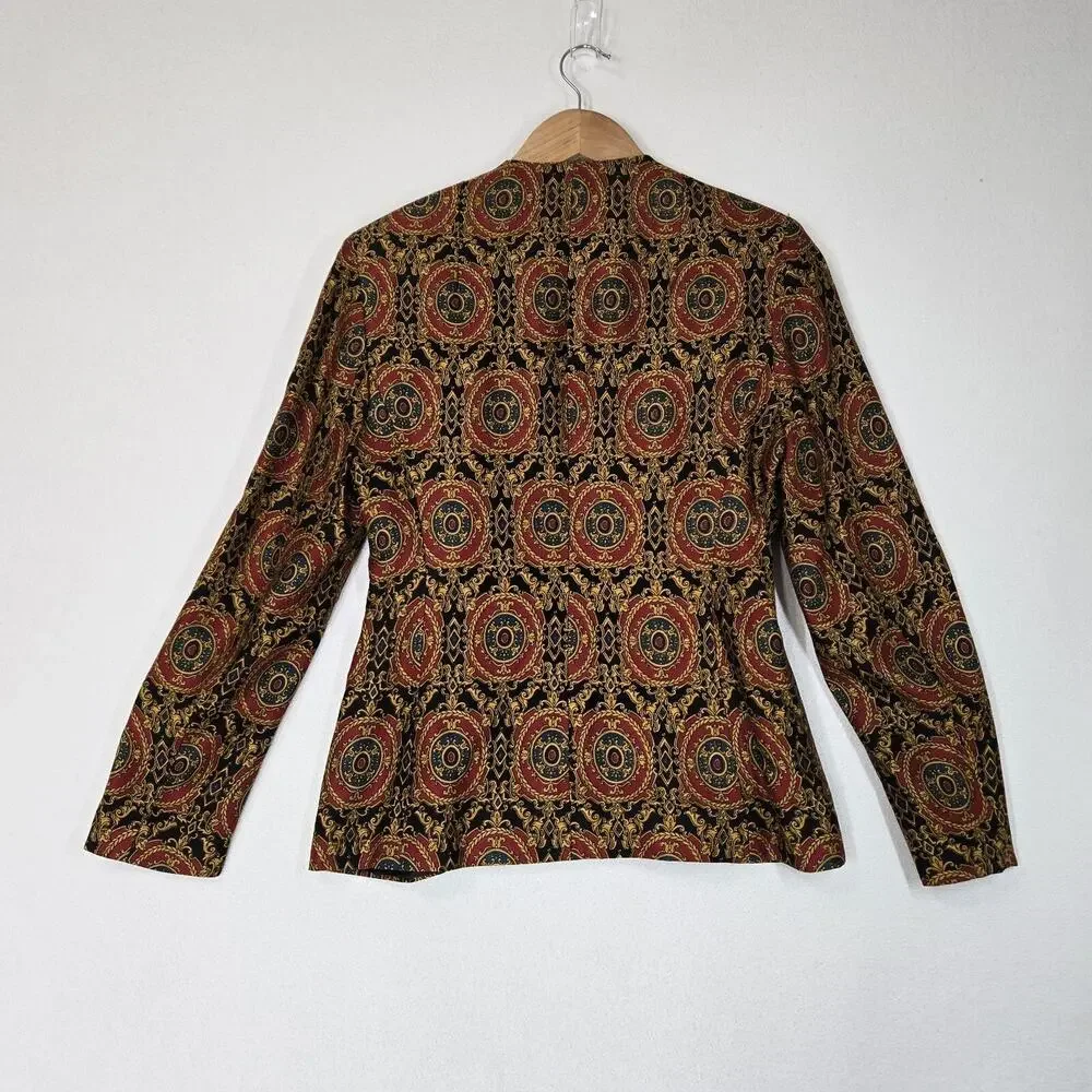 VTG Field Manor 2 pc Skirt Set Top/Jacket Maxi Skirt Vtg Sz 10* Multicolor READ